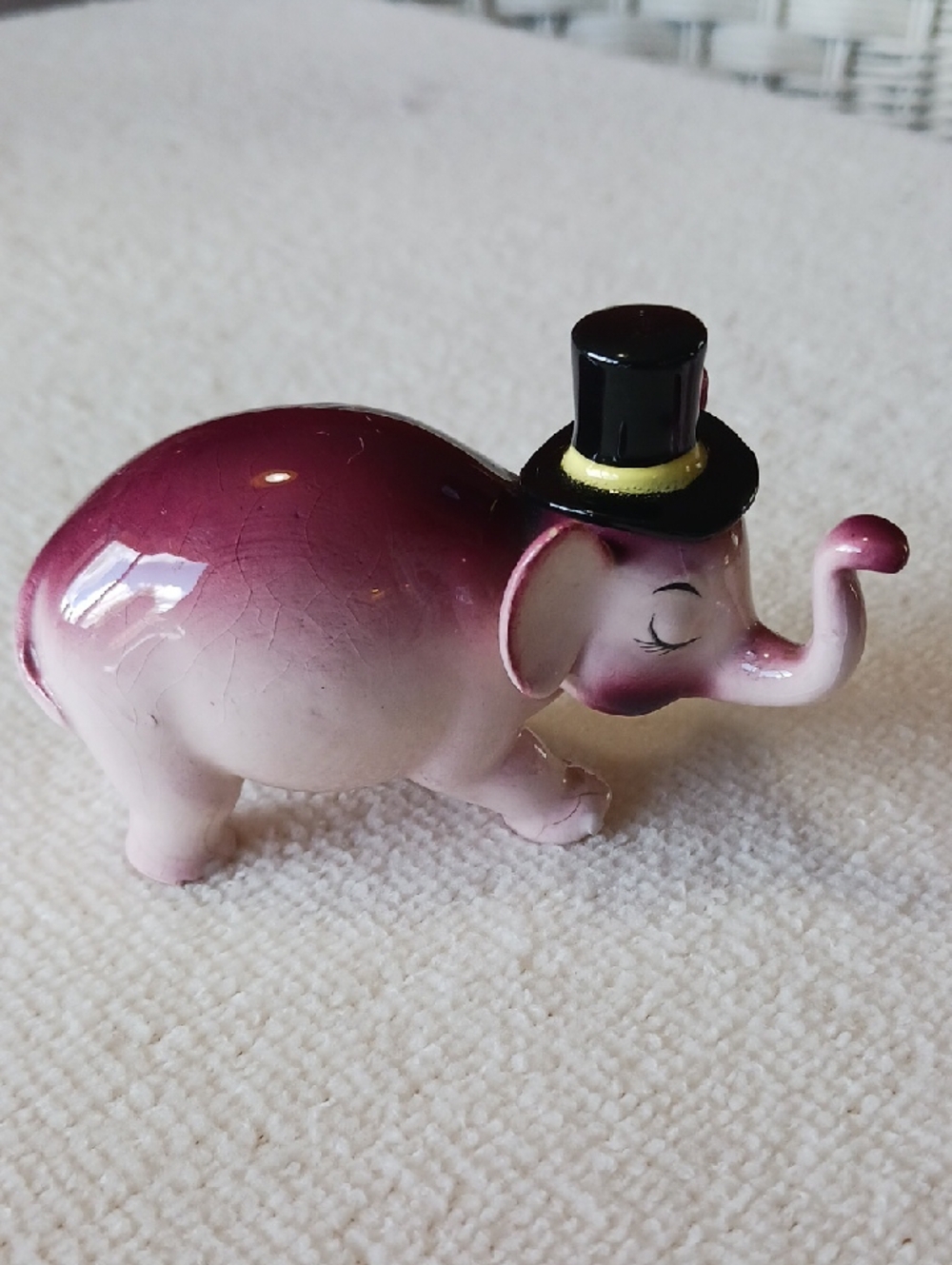 Vintage~ Ceramic Elephant Figurines- adorable lot of 7 - Picture 10 of 16